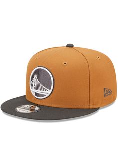 Wear your Warriors style with pride in this Golden State Warriors New Era  2T Color Pack  9FIFTY Snapback Hat! This Golden State Snapback Hat features a front embroidered team logo on a structured polyester crown with flat visor and snap closure. Go Warriors! Front embroidered logo, Fashion alternate colorway, Side New Era Flag, Back plastic snapback, Adjustable closure, Polyester material, Polyester, Wipe clean with cloth or cleaning kit, 4 Brown Snapback Hat For Baseball Season Streetwear, Brown Snapback Hat With Embroidered Logo And Flat Bill, Brown Snapback Hat With Embroidered Logo And Flat Brim, Brown Snapback Hat With Embroidered Logo, Brown Flat Brim Snapback Hat With Embroidered Logo, Brown Embroidered Snapback Hat, Brown Flat Brim Snapback Hat For Sports, Adjustable Embroidered Snapback Hat, Adjustable Snapback Hat With Logo Patch For Baseball Season