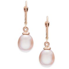 in stock Elegant Rose Gold Earrings With Polished Finish, Luxury Rose Gold Teardrop Earrings, Elegant Drop Earrings By Macy's, Elegant Drop Earrings From Macy's, Luxury Rose Gold Oval Earrings, Elegant Macy's Drop Earrings, Rose Gold Classic Drop Earrings, Classic Rose Gold Drop Earrings, Classic Rose Gold Earrings With Elegant Design