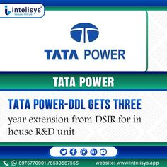 an advertisement for tata power with the words tata power and two different logos on it