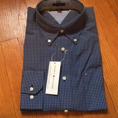 Size Medium, New With Tags Tommy Hilfiger Dress, Mens Shirt Dress, Dress Shirts, Shirt Color, Dress Shirt, Tommy Hilfiger, Man Shop, Mens Shirts, Size Medium