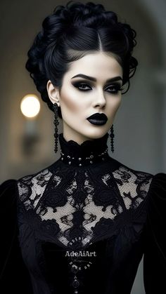 Goth Cat Costume, Dark Princess Makeup Halloween, Goth Princess Makeup, Dark Queen Makeup Halloween, Victorian Goth Hairstyles, Gothic Photoshoot Ideas Dark Beauty, Gothic Victorian Makeup, Gothic Models Dark Beauty, Gothic Christmas Outfit