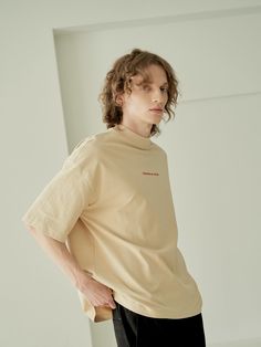 Editor's NotesOOT Basic T Shirt Beige from OUT OF TRUNK is a short sleeve T-shirt product with a loose silhouette. It has a small logo detail in the front. The neckline is a little high design.- Dropped shoulder- Neck detail- Embroidery detail- High quality stitchesMeasurements (in.)- 1- Length: 28.1 in.- Chest: 25.5 in.- Shoulder: 25.0 in.- Sleeve length: 10.8 in.Composition & Care- 100% Cotton- Dry Clean OnlyDesigner- by OUT OF TRUNK Beige Crew Neck T-shirt With Logo Print, Beige Short Sleeve T-shirt For Streetwear, Beige Short Sleeve Top With Letter Print, Beige Logo Print Top For Streetwear, Beige Cotton T-shirt With Logo Print, Casual Beige T-shirt With Logo Print, Beige Graphic Tee With Logo Print, Beige Crew Neck Top With Text Print, Boxy Fit T-shirt With Text Print And Short Sleeve