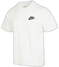 White Moisture-wicking Short Sleeve T-shirt, Crew Neck T-shirt For Light Sports, Three Stripes Short Sleeve T-shirt For Gym, Nike Moisture-wicking Sportswear T-shirt, White Athleisure T-shirt With Logo Print, Nike Sporty T-shirt With Logo Print, White Athleisure T-shirt For Sports Season, White Logo Print T-shirt For Sports Season, White Short Sleeve Sportswear T-shirt