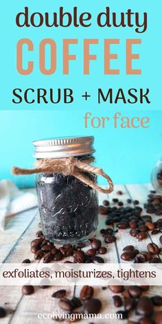 DIY coffee scrub is the best way to exfoliatemoisturize and tighten delicate face skinHomemade coffee scrub for face can be made with fresh or used coffee grounds and makes an amazing homemade gift idea. Scrubs For Face, Coffee Scrub For Face, Diy Coffee Scrub, Scrub For Face, Homemade Coffee Scrub, Used Coffee Grounds, Homemade Gift Idea, Delicate Face