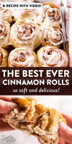 the best ever cinnamon rolls so soft and delicious