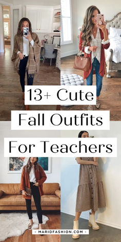 Get ready to turn heads in the classroom with these cozy and cute fall outfits designed just for teachers! Discover the perfect blend of style and comfort to make every day a little brighter. Check out these ideas now or save the pin for later inspiration! teacher outfits | teacher outfits summer | teacher outfits spring | teacher outfits winter | teacher women | teacher clothes | teacher clothing | teacher wear | fashion for teachers | teacher fashion | amazon teacher  fashion | styles for teacher | clothes for teachers | clothies for teachers day | stylish clothes for teachers | outfit ideas for teachers Cute Outfits For Teachers Work Wardrobe, Teacher Workshop Outfit, Autumn Outfits Teacher, Business Casual For Teachers, Business Casual Outfits For Women Teachers, Autumn Teacher Outfits Uk, Fall Outfits Women Teacher, Comfortable Teaching Outfits, How To Dress As A Teacher