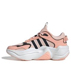 adidas Womens WMNS Magmur Runner HK 'Glow Pink' Glow Pink/Icey Pink/Crystal White Chunky Sneakers/Shoes Adidas Magmur Runner, Adidas Magmur, White Chunky Sneakers, Womens Adidas, Crystal White, Chunky Sneakers, Pink Crystal, Stylish Sneakers, Sneakers Shoes