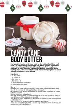 Make Your Own Candy, Homemade Lotion Recipe, Homemade Body Care, Skin Care Ingredients, Homemade Beauty Recipes