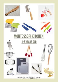 Montessori Kitchen Tools, Montessori Get Ready Station, Montessori Kitchen Station, Montessori Kitchen Toddler, Montessori Cooking, Montessori Play Kitchen, Montessori Space, Montessori Kitchen, Toddler Kitchen