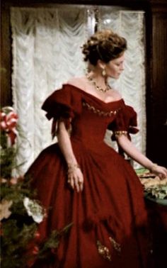 Red Rococo Dress, Victorian Red Dress, Christmas Gala Dress, 1800s Ball Gown, Opera Dresses, 1850s Dresses, Victorian Christmas Dress, Roccoco Dresses, Red Ballroom Dresses