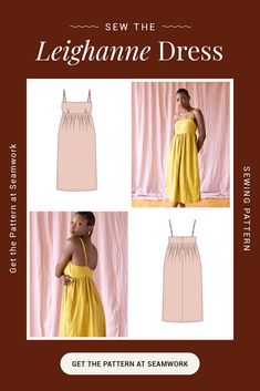 the sewing pattern for this dress is easy to sew