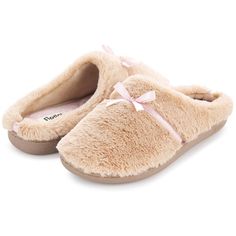 This slide-on, clog style offers a charming playfulness that brings a sense of cheer, even on the coldest nights. Perfect if you enjoy wearing your slippers all the time, the faux fur paired with velour warms while the durable rubber sole gives steady footing. Love a soft footbed? This slipper is plush and oh-so cushioning. Clog Style, Cosy Outfit, Clogs Style, Cute Slippers, Clog Slippers, Faux Fur Slippers, Warm Slippers, Swag Shoes, Round Toe Heels