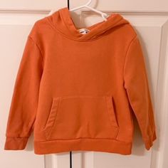 Nwot, H&M Orange Hoodie Sweatshirt, Size 4-6y (5t/6) H&m Long Sleeve Sweatshirt With Ribbed Cuffs, H&m Long Sleeve Sweatshirt For Winter, H&m Long Sleeve Winter Sweatshirt, H&m Long Sleeve Tops With Ribbed Cuffs, H&m Cotton Hoodie Sweatshirt, H&m Cotton Hooded Hoodie, Casual Cotton Hoodie By H&m, Casual Hooded Top From H&m, Casual Hooded Top By H&m