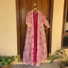 Hand embroidered yellow Anarkali with floral sequence  dupatta / anarkali suit set / anarkali dupatta USA / floral dupatta / Indian dresses/ voggish / yellow  anarkali dress          Looking for a perfect indian dress/anarkali/suit sets that are trendy, unique and easy to carry !! yess, You are at the right place. we carry such versatile pieces of anarkalis and suit sets that really let you stand out in any occassion !!      featuring this beautiful Kota silk pink lehriya dress in hot pink color Semi-stitched Long Anarkali Set With Dori Work, Long Semi-stitched Anarkali Set With Dori Work, Traditional Spring Choli With Dupatta, Semi-stitched Front Open Dress With Dupatta, Eid Front Open Dress With Dupatta, Designer Front Open Salwar Kameez For Eid, Unstitched Maxi Length Anarkali Set With Floral Embroidery, Spring Anarkali Palazzo Set With Zari Work, Anarkali Palazzo Set With Zari Work For Spring