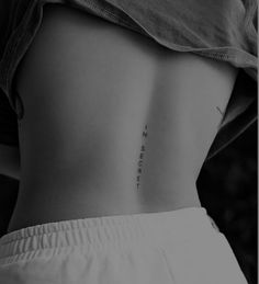 a woman's lower back with the words, no one is there on it