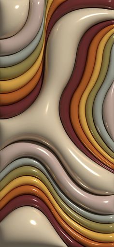 an abstract background consisting of multicolored wavy lines and curves in varying sizes, including brown, yellow, green, blue, orange, and white