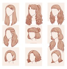 Drawing Textured Hair, Half Up Hair Drawing, How To Draw A Sweatshirt, Hair Sketch Ideas, Hair Sketch Reference, Hairstyles For Long Hair Drawing, Hair Styles Sketch, How To Sketch Hair, Semi Formal Hair