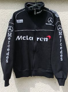 Mclaren Racing Jacket, F1 Jacket Mclaren, Mclaren F1 Jacket, Mclaren Jacket Vintage, Vintage F1 Merch, Mclaren Clothes, Car Jacket, Mercedes Jacket