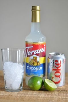 the ingredients to make an alcoholic cocktail include limes, vodka and ice cubes