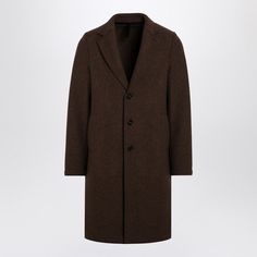 Single-Breasted Coat By Harris Wharf London In Brown Virgin Wool With Classic Lapels, Front Buttons, Long Sleeves, Two Welt Pockets On The Front And A Vent On The Back. Model Wears Size 50 It Model Measurements: Height: 185 Cm Chest: 100 Cm Waist: 83 Cm Hips: 92 Cm Size Type: It Material: Wool Sku: 2f-C9123mlc/P_harwh-458_202 Welcome To The Official Luosophy Poshmark Closet! Luosophy Is A Luxury Brand Reselling Company Founded In San Diego, Ca From 2016. All Our Products Are Imported From Italy Brown Wool Business Outerwear, Fitted Brown Wool Coat For Business Casual, Winter Brown Sport Coat With Concealed Placket, Business Long Brown Coat, Brown Fitted Wool Coat With Lapel Collar, Fitted Brown Wool Coat With Lapel Collar, Brown Wool Single-breasted Outerwear, Brown Business Outerwear With Concealed Placket, Brown Winter Sport Coat With Hidden Button Closure