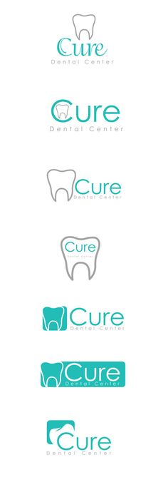 four different logos for dental care products