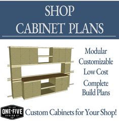 the shop cabinet plans are available for purchase