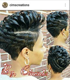 Freeze Hairstyles, Hair Color For Black Women, Frozen Hairstyles, Mohawks, Curls Hairstyles, Short Hair Pixie Cuts