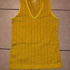 Brand New Never Been Worn Excellent Condition Chartreuse Medium 87% Polyamide 13% Elastane V-Neck Pullover Styling Machine Wash Imported Yellow Stretch V-neck Top, Pullover Styling, Anthropologie, Womens Tops, V Neck, Tank Tops, Brand New, Knitting, Women Shopping