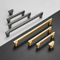 the handles and pulls are all in different styles