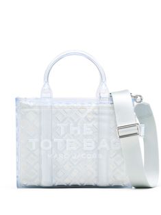 white transparent design cut-out detailing embossed logo to the front appliqué logo silver-tone hardware top zip fastening top drawstring fastening adjustable detachable shoulder strap two top handles main compartment removable pouch Clear Satchel With Adjustable Strap For Everyday Use, Everyday Clear Satchel With Adjustable Strap, Clear Top Handle Shoulder Bag For Everyday Use, Trendy Nylon Top Handle Bag, Everyday Clear Satchel With Removable Pouch, Trendy Top Handle Nylon Bag, Trendy Nylon Bags With Clear Strap, Trendy Nylon Bag With Clear Strap, Everyday Mesh Bags With Clear Strap