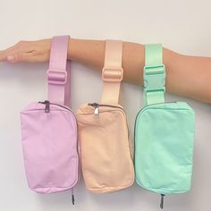 Our adorable nylon or sherpa belt bag is the perfect accessory for anyone on the go. Elevate your athleisure wear with the perfect bag that can hold all of your must haves. Cell phone, brush, lipstick/gloss, gum, keys. Multiple pockets on the inside and the back of the bag. Go ahead and add this to your cart. It's a must have! ❤Bag Dimensions❤ 8 X 5.5 X 2 inches Nylon Bag Waterproof (Nylon Only) Plastic Buckle Adjustable Strap Pocket on back of bag as well. (Nylon Only) Strap fully extended is 3 Nylon Crossbody Belt Bag For School, Nylon Pouch Belt Bag With Adjustable Strap, Functional Belt Bag For School With Mobile Phone Bag, Functional School Belt Bag For Mobile Phone, Functional Mobile Phone Belt Bag For School, Functional School Belt Bag With Mobile Phone Pocket, Nylon Belt Bag With Adjustable Strap For School, Functional Belt Bag With Adjustable Strap For School, Functional School Belt Bag With Adjustable Strap