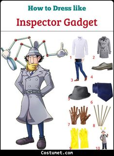 how to dress like an inspector gadget