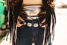 Saddle up and add a touch of Western flair to your outfit! This trendy accessory features eye-catching silvertone and turquoise Concho details arranged on a sleek chain. It's the perfect addition to cinch your waist and complete your Western-inspired look. Edgy Silver Chain Belt For Festival, Chain Belt, Your Outfit, Trendy Accessories, Long Sleeve Bodysuit, Western Wear, Saddle, Metallic Silver, Silver Tone