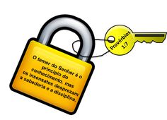 a yellow padlock with a key hanging from it's side and the caption in spanish