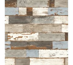 an old wooden wall with many different colors