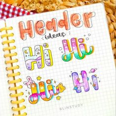 an open notebook with doodles on it