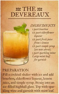 a recipe for the devileauux cocktail