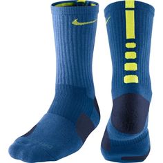 Very Fast Shipping. Free! Nike Elite Basketball Crew Socks.  Gym Blue and Volt 3693-472 Medium fits men sizes 6-8 Nike Elite Basketball Crew SocksBlue Volt - SX3693-472  MED (Men sizes 6-8) Blue Winter Sports Socks, Nike Sports Socks For Winter, Nike Winter Sports Socks, Sporty Blue Nike Socks, Nike Sporty Blue Socks, Nike Blue Sporty Socks, Nike Basketball Socks, Outfits Athletic, Sock Outfits