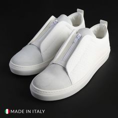 Made in:Italy Gender:Man Type:Sneakers Upper:fabricleather Insole:leather Internal lining:fabric Sole:rubber Heel height cm:undefined Platform height cm:undefined Details:zip White High-top Sneakers With Zipper, Leather Sneakers With Zipper Closure, Low-top Sneakers With Zipper For Streetwear, Low-top Sneakers With Zipper Closure For Streetwear, Leather Sneakers With Zipper Closure For Spring, Leather Sneakers With Zipper For Streetwear, Sporty Leather Sneakers With Zipper Closure, Sporty Leather High-top Sneakers With Zipper, Sporty Sneakers With Zipper Closure For Streetwear