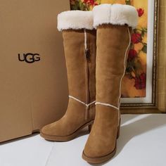 Brand New No Box Fold It Down However Much You Want Shoes Ugg, Sheepskin Boots, Womens Uggs, Winter Rain, Ugg Shoes, Tan Brown, Rain Boots, Size 6, Women Shoes