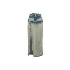 The Double Trouble Denim Skirt is not your average denim skirt! With its stylish design, you can rock it as a maxi or open the front for a flirty look. Elevate your wardrobe with this versatile piece that is sure to turn heads. Chic Long Skirt With Frayed Hem, Chic Medium Wash Denim Maxi Skirt, Chic Full-length Denim Blue Skirt, Chic Dark Wash Denim Maxi Skirt, Trendy Denim Wide-leg Maxi Skirt, Chic Full Length Denim Blue Skirt, Trendy Denim Maxi Skirt With Flare, Chic Dark Wash Full-length Denim Skirt, Chic Full-length Denim Skirt In Medium Wash