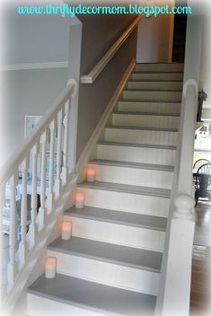 stairs leading up to the second floor in a house