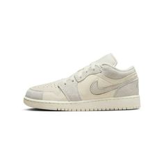 Grade School Jordan 1 Low SE Craft Pale Ivory/Sail Size: 6.5.  Color: Beige.  Gender: unisex.  Age Group: kids. Nike Air Jordan 1 Low, Kids Jordans, Air Jordan 1 Low, Jordan 1 Low, Grade School, Jordan 1 Retro High, Jordan 1 Retro, Kids Sneakers, Jordan Shoes