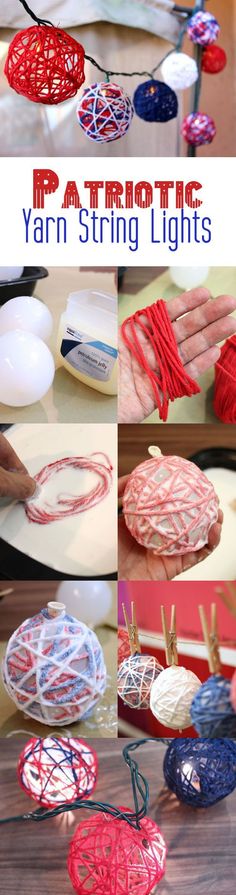 yarn string art project for kids to make