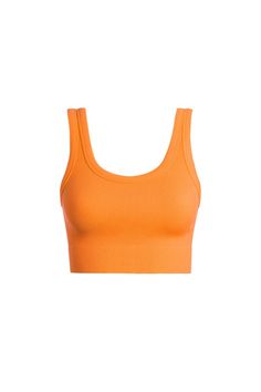 Orange Thick Rib Mini Tank Crop Top Orange Tank Top Outfit, Pussin Boots, Orange Clothes, Robber Costume, Shrek Costume, Orange Crop Top, Orange Tops, Tank Crop Top, Orange Square