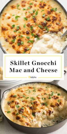 skillet gnocchine mac and cheese is the perfect side dish for any meal