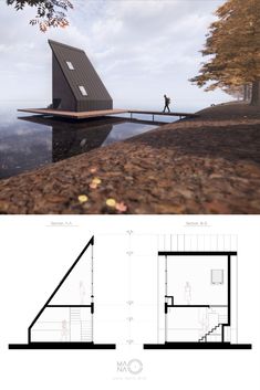 two diagrams showing the different sections of a house and how they are used to make it