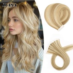 ZURIA Tape In Real Human Hair Extensions Omber Color Blonde Skin Weft Natural  Human Hair Skin Weft Long Blonde Synthetic Hair Extensions, Blonde Hair Extensions 20 Inch, 22 Inch Platinum Blonde Hair Extensions, Blonde Weft Extensions, Straight Blonde Hair Wigs & Hair Extensions, Real Human Hair Extensions, Natural Human Hair, Real Human Hair, Blonde Color