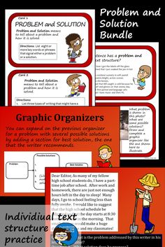 graphic organizer for problem and solution