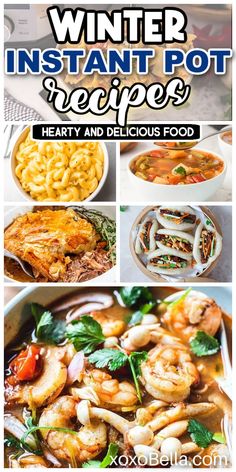 Instant Pot recipes for winter Steak And Mushroom Pie, Easy Winter Recipes, Mushroom Pie, Italian Comfort Food, Chicken And Potatoes, Instant Pot Recipe, Steak And Mushrooms, Instant Pot Soup